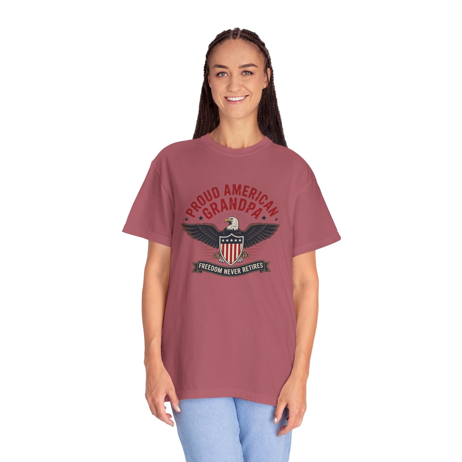 Patriotic American Grandpa T-Shirt
