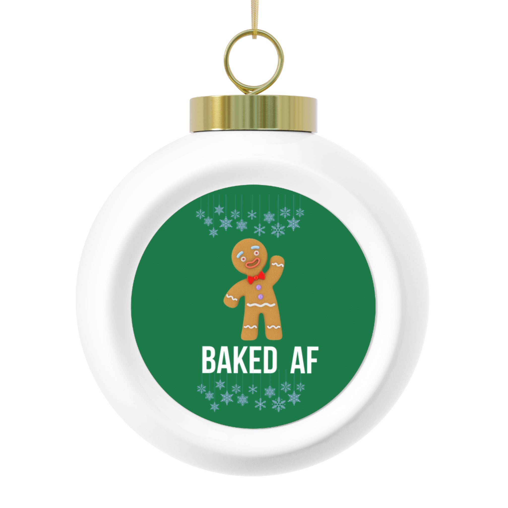 Baked AF Christmas Ornament