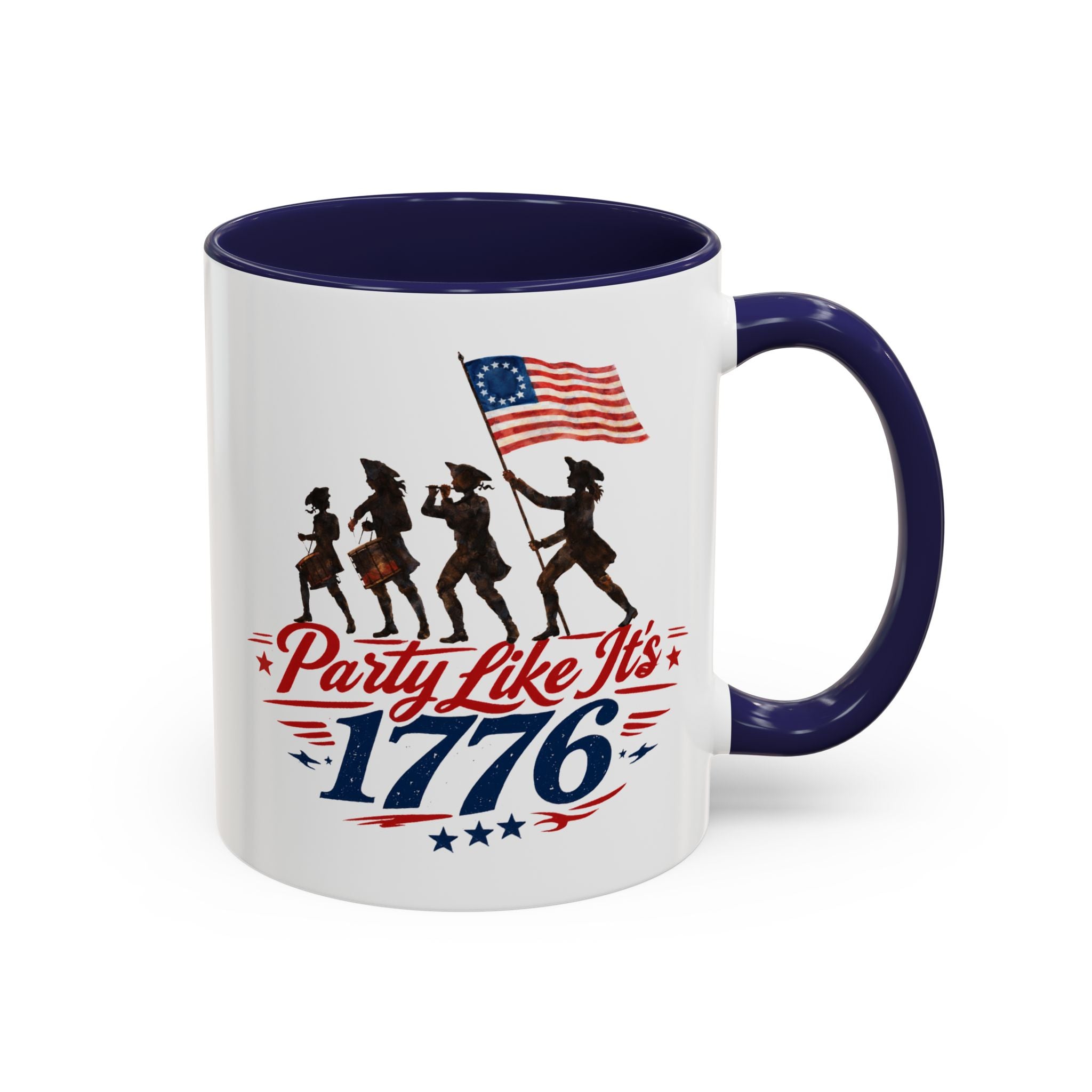 Accent Coffee Mug - "Party Like It's 1776" Patriotic Independence Day Mug - 4LibertyShop.com