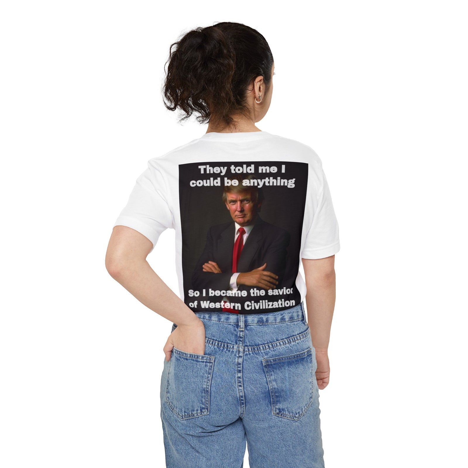 Trump, Savior of Western Civilization Pocket Tee