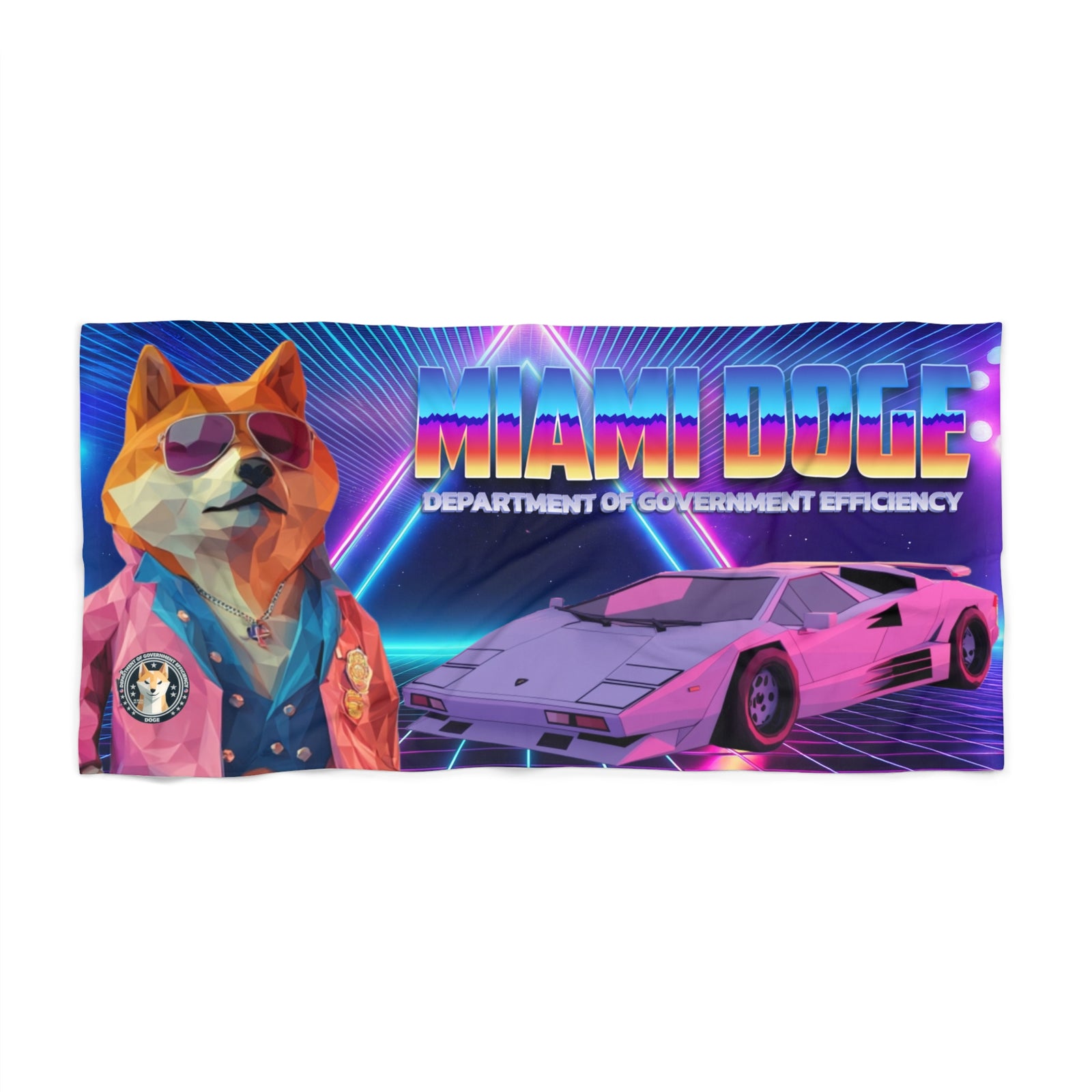 Miami DOGE Beach Towel