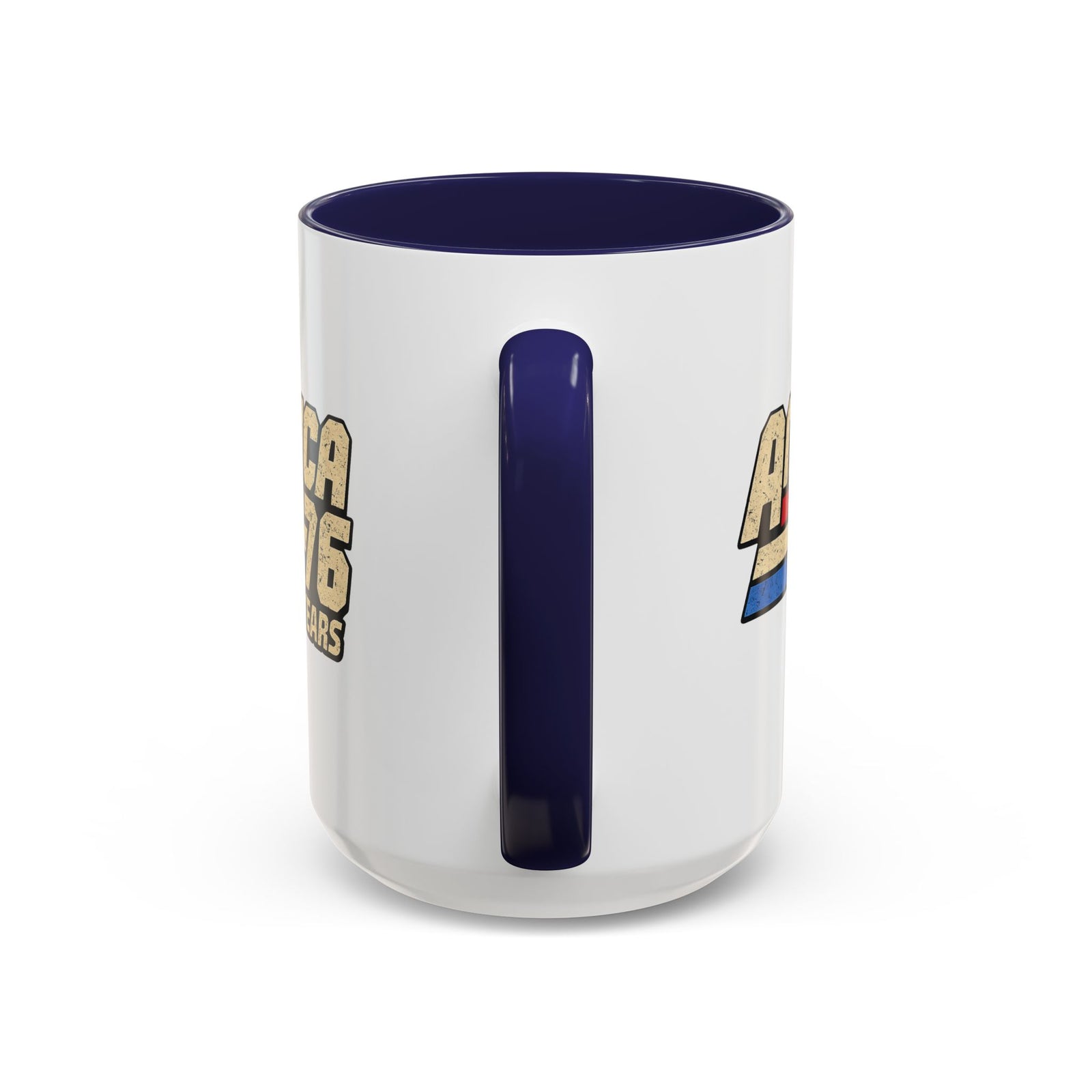 America '76 250 Years Accent Coffee Mug — Retro Patriotic 11/15oz