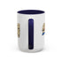 America '76 250 Years Accent Coffee Mug — Retro Patriotic 11/15oz
