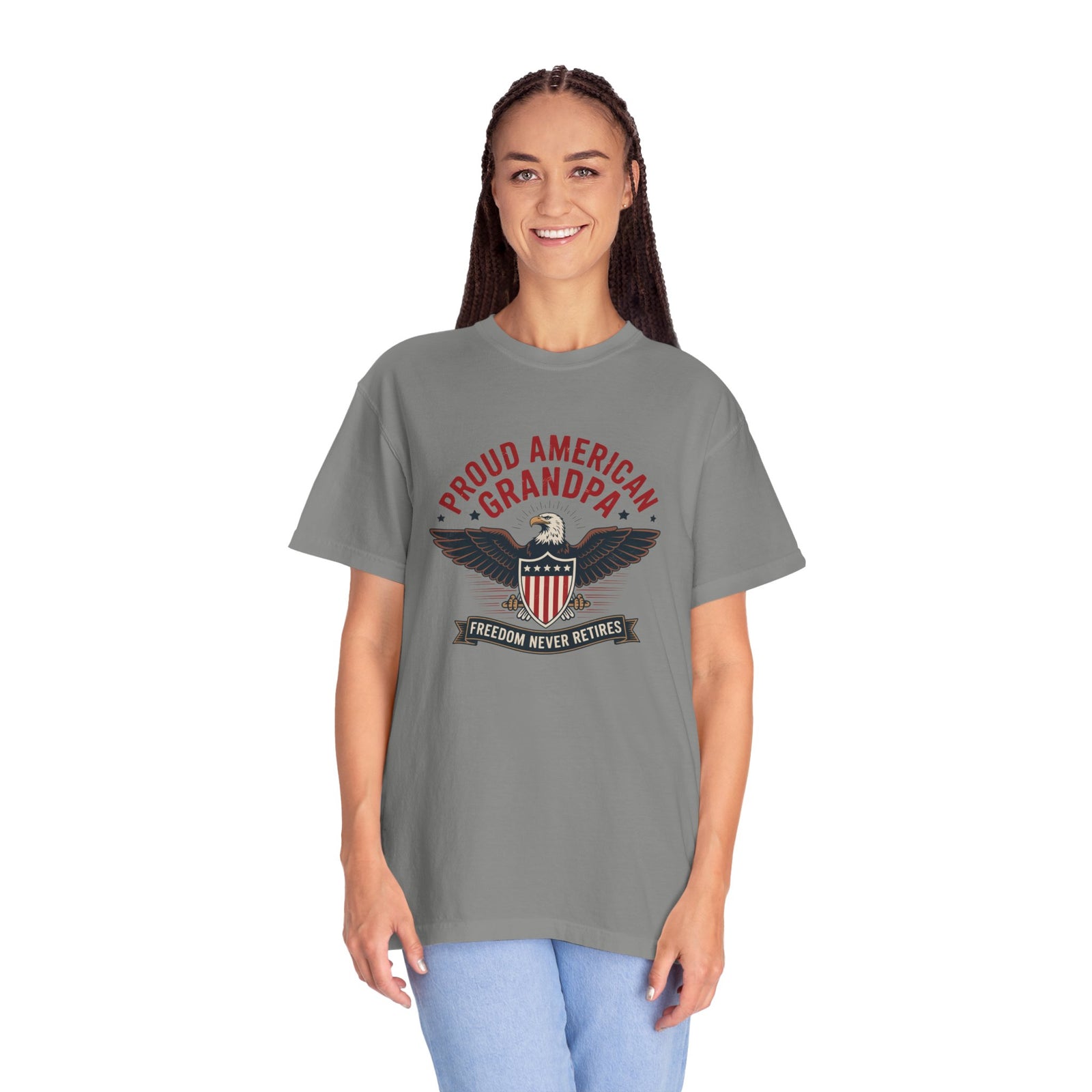 Patriotic American Grandpa T-Shirt