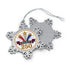 Pewter Snowflake Ornament — America 250 Patriotic Holiday Keepsake - 4LibertyShop.com