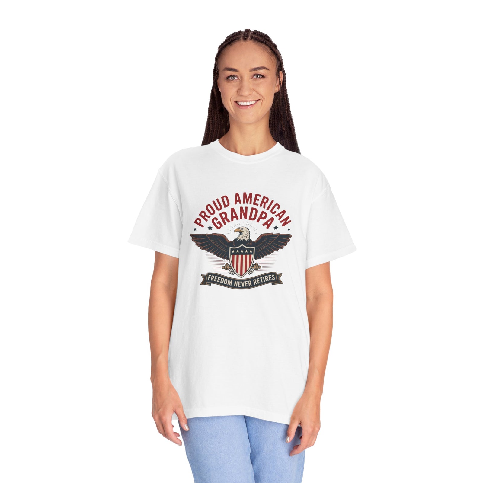 Patriotic American Grandpa T-Shirt