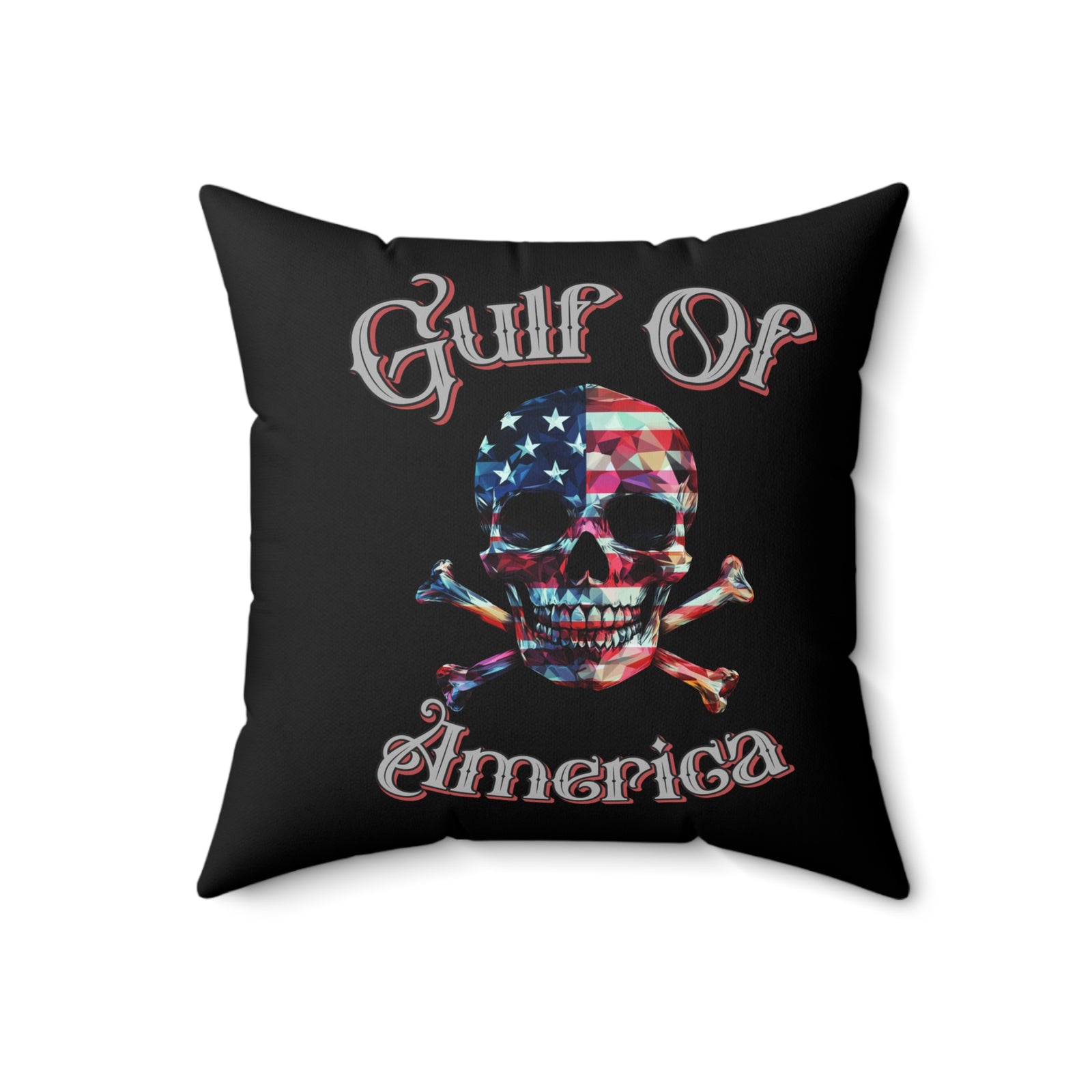 Walton & Johnson: Gulf of America Skull Pillow