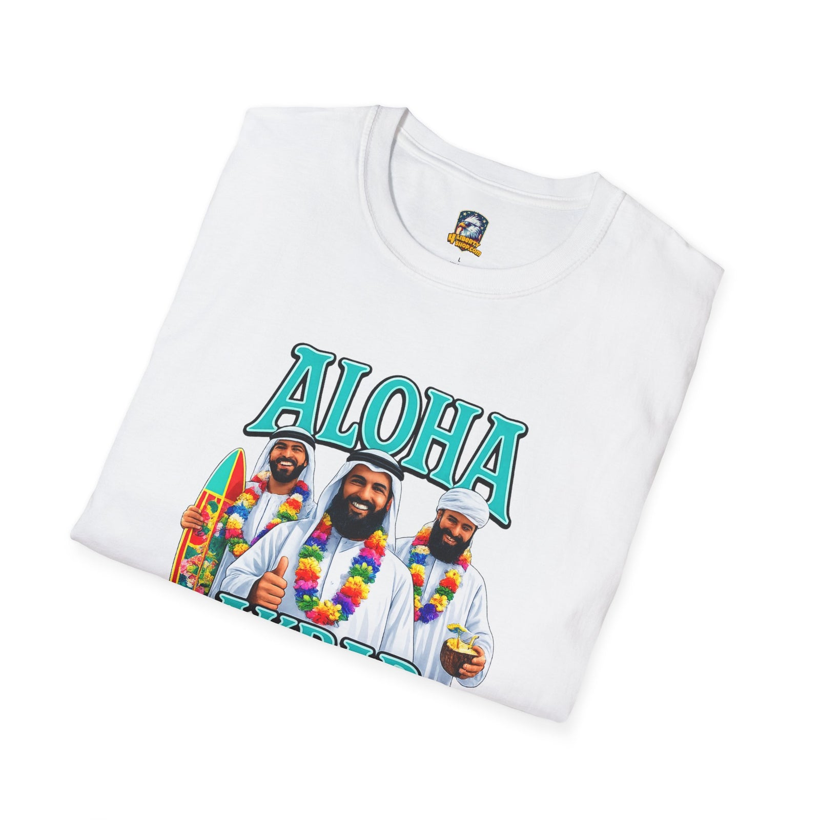 Walton & Johnson — Aloha Akbar T-Shirt — Retro Tropical Graphic Tee - 4LibertyShop.com