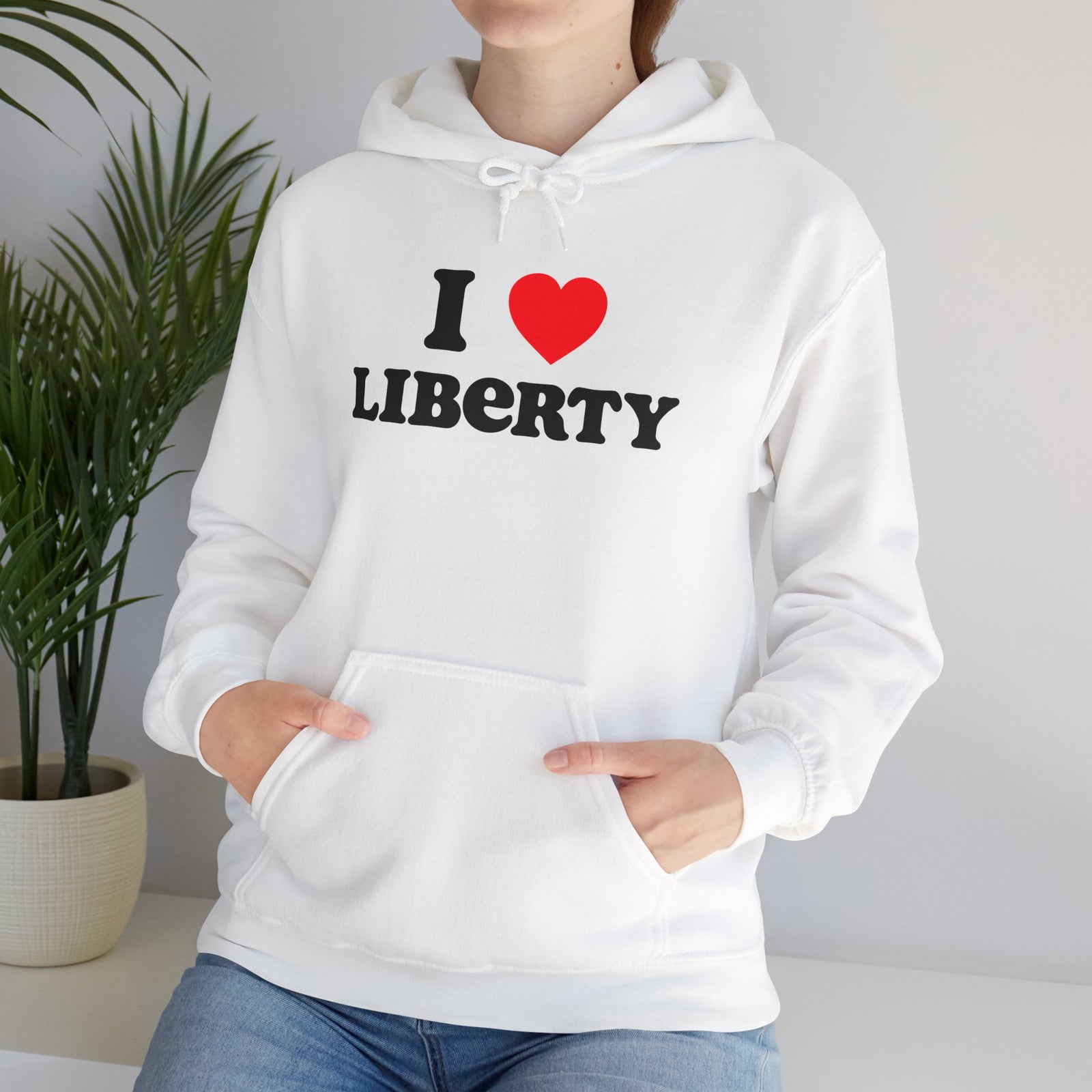 Judge Nap: I Heart Liberty Unisex Heavy Blend™ Hooded Sweatshirt