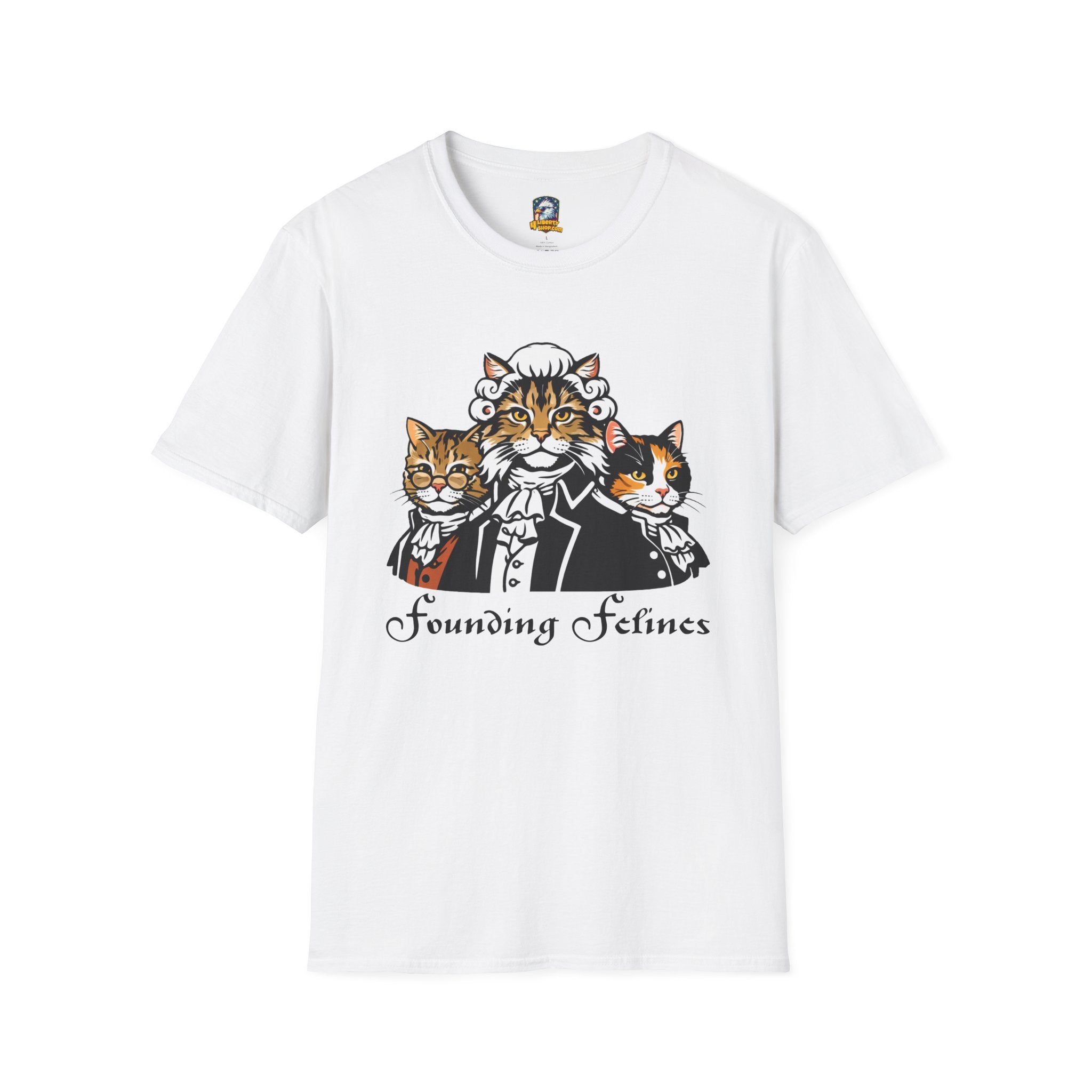 Founding Felines T-Shirt – Revolutionary Cats Graphic Tee - 4LibertyShop.com