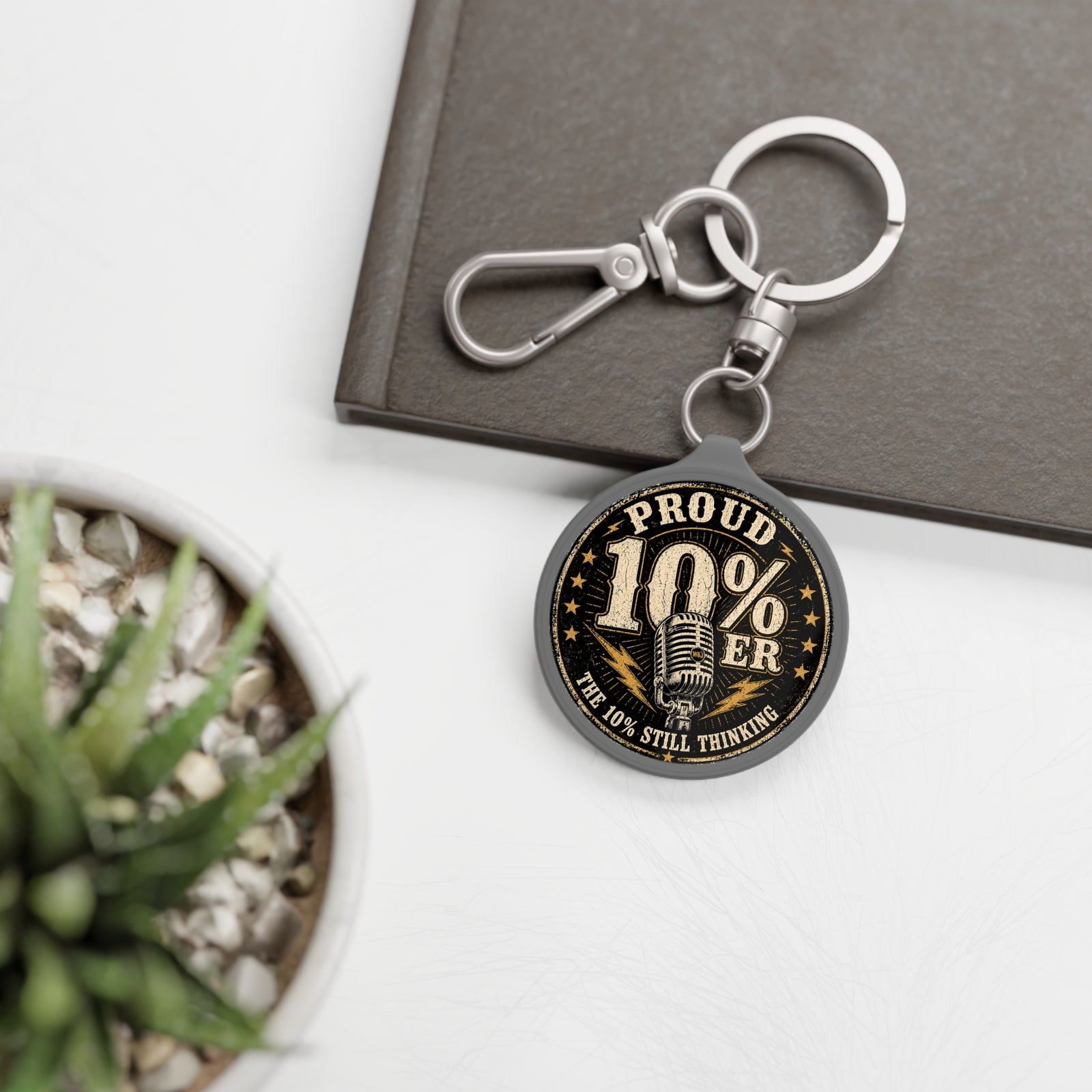 Walton & Johnson: Proud 10%er Keychain - 4LibertyShop.com