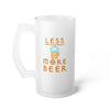 Less Government More Beer Frosted Glass Beer Mug, 16oz - 4LibertyShop.com
