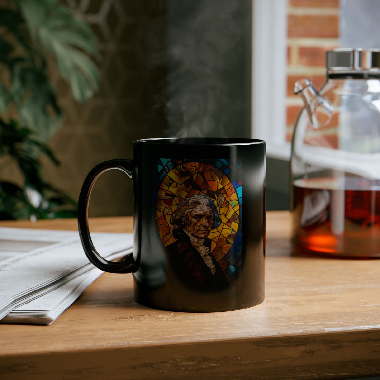 Thomas Jefferson Stained Glass Mug (11oz,15oz)