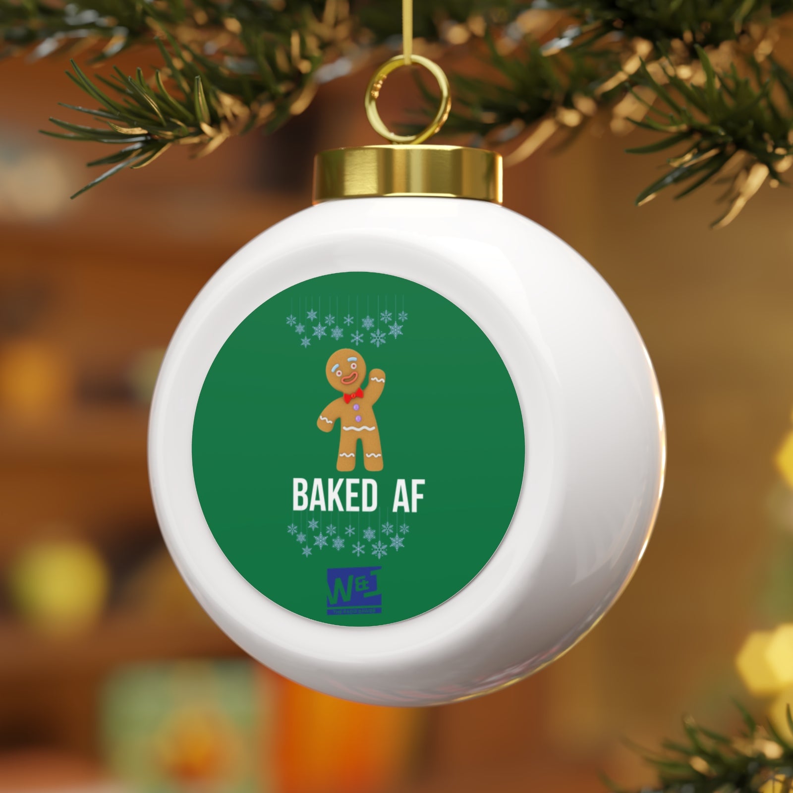 Walton & Johnson: Baked AF Christmas Ornament