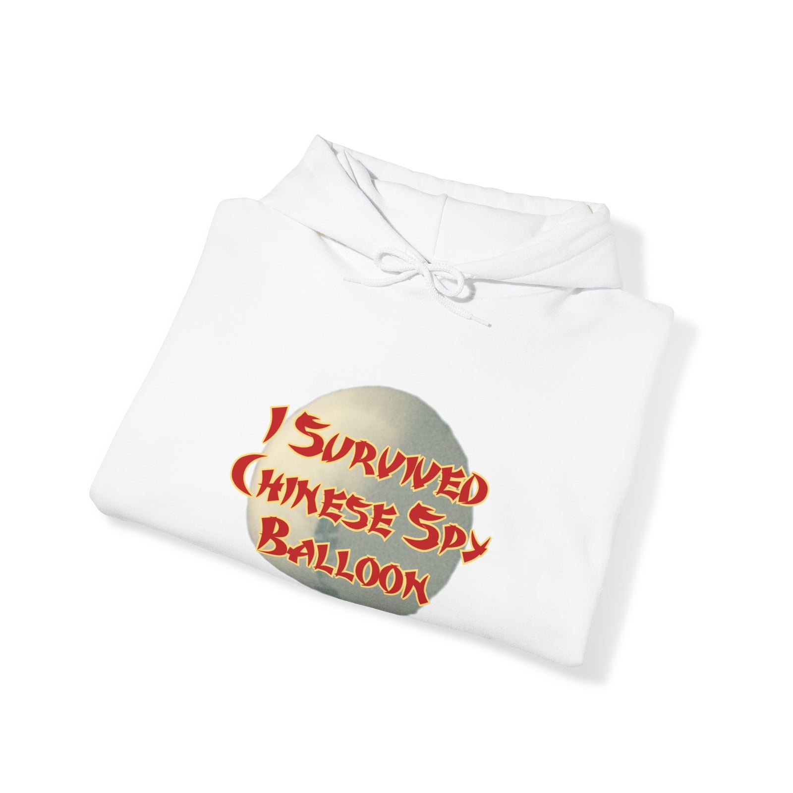 I Survived Chinese Spy Balloon Unisex Heavy Blend™ Hooded Sweatshirt