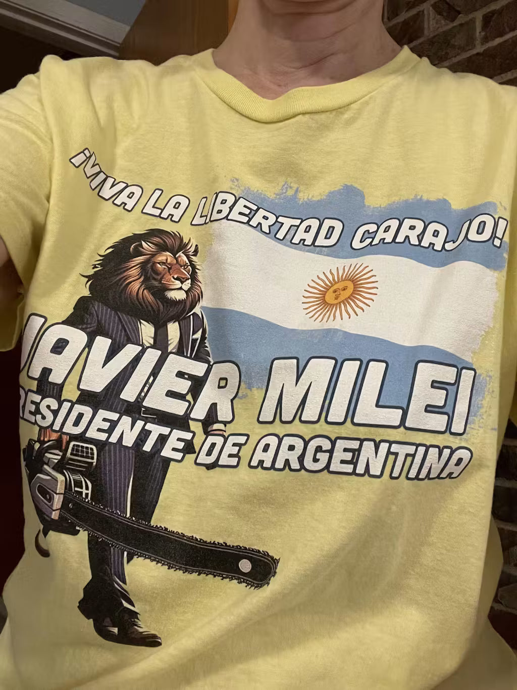 Viva La Libertad Carajo - Javier Milei President of Argentina T-Shirt - 4LibertyShop.com
