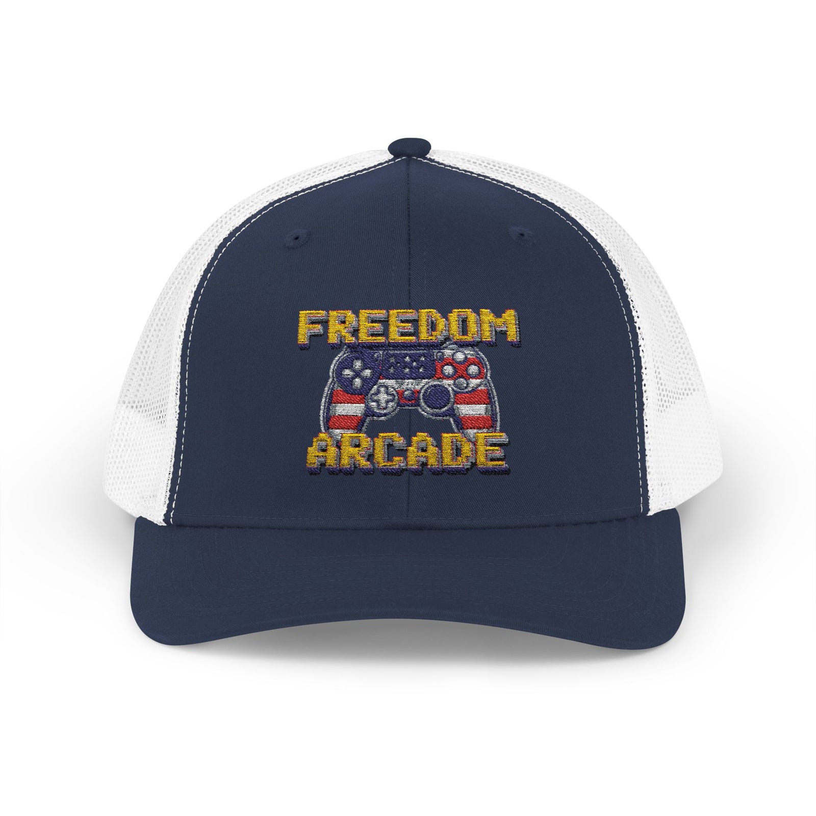 Freedom Arcade Gaming Snapback Trucker Cap