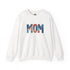 Embroidered Patriotic Mom Crewneck Sweatshirt - 4LibertyShop.com