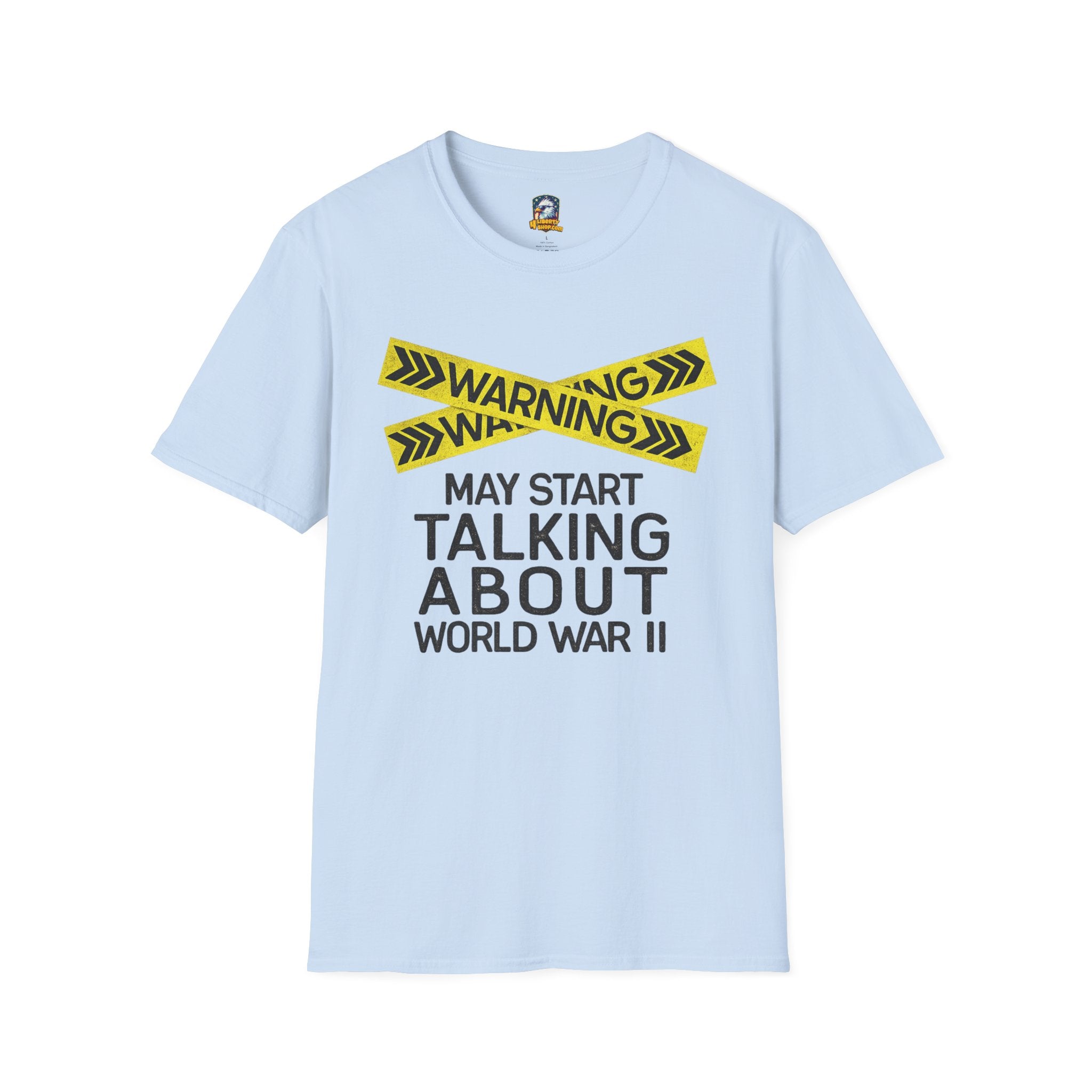 WWII History T-Shirt — "Warning: May Start Talking About World War II" - 4LibertyShop.com