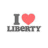 I Love Liberty Stickers