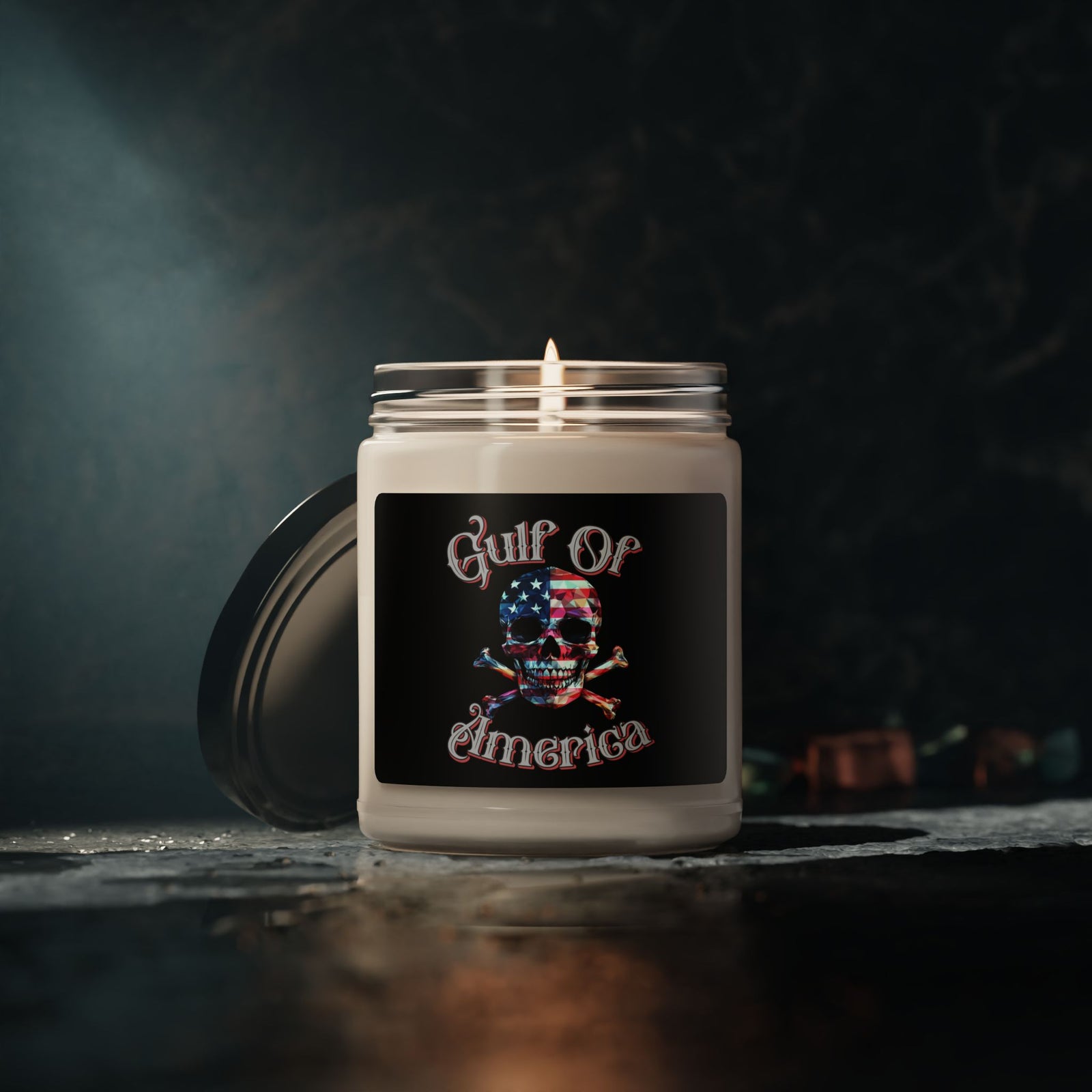 Gulf Of America Skull Candle, 9oz