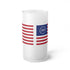 Frosted Beer Mug – 250th Anniversary Betsy Ross Flag Design - 4LibertyShop.com