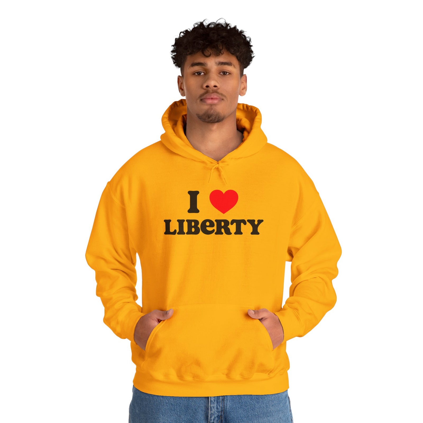 Judge Nap: I Heart Liberty Unisex Heavy Blend™ Hooded Sweatshirt