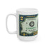 2 Dollar Thomas Jefferson Ceramic Mug, (11oz, 15oz)