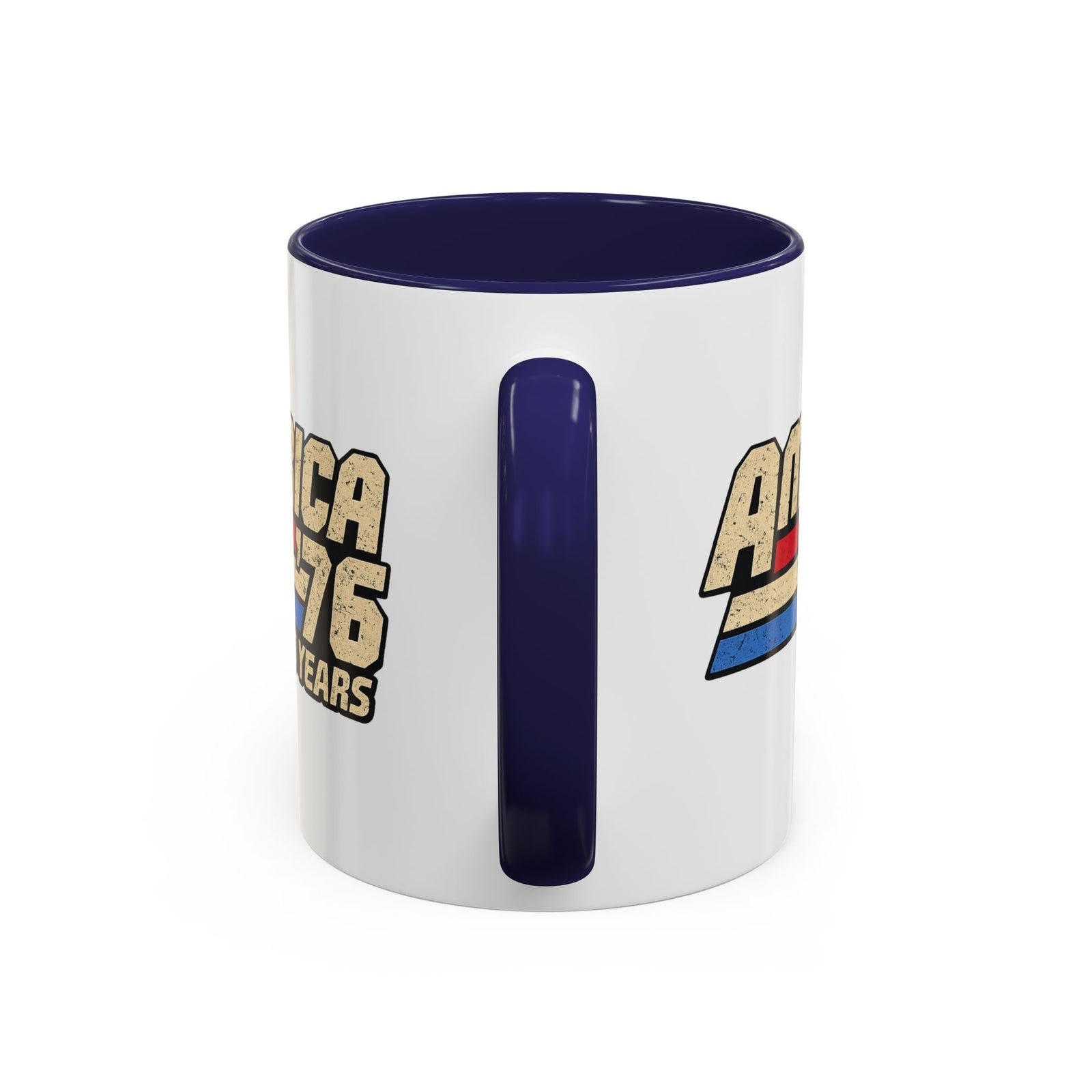America '76 250 Years Accent Coffee Mug — Retro Patriotic 11/15oz