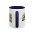 America '76 250 Years Accent Coffee Mug — Retro Patriotic 11/15oz