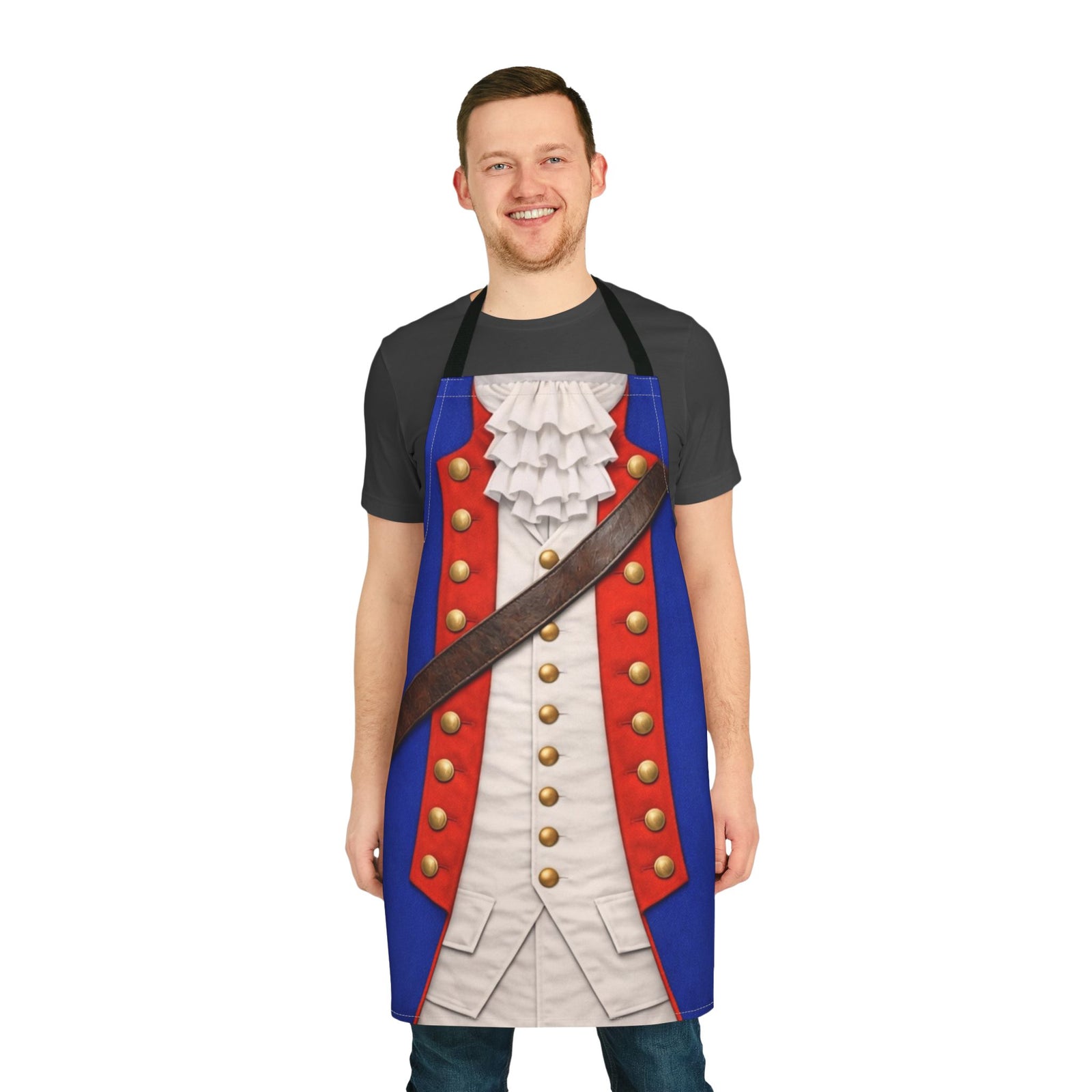 Colonial Soldier Costume Apron – Revolutionary War Kitchen Apron - 4LibertyShop.com