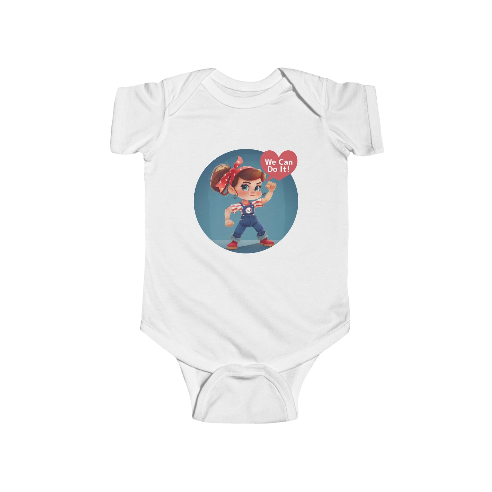 Rosie The Riveter Infant Fine Jersey Bodysuit