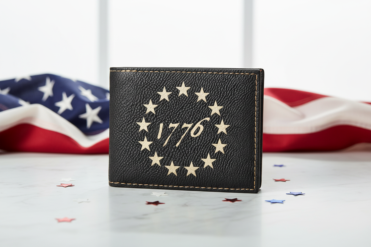 1776 Betsy Ross Wallet - Bright Patriotic