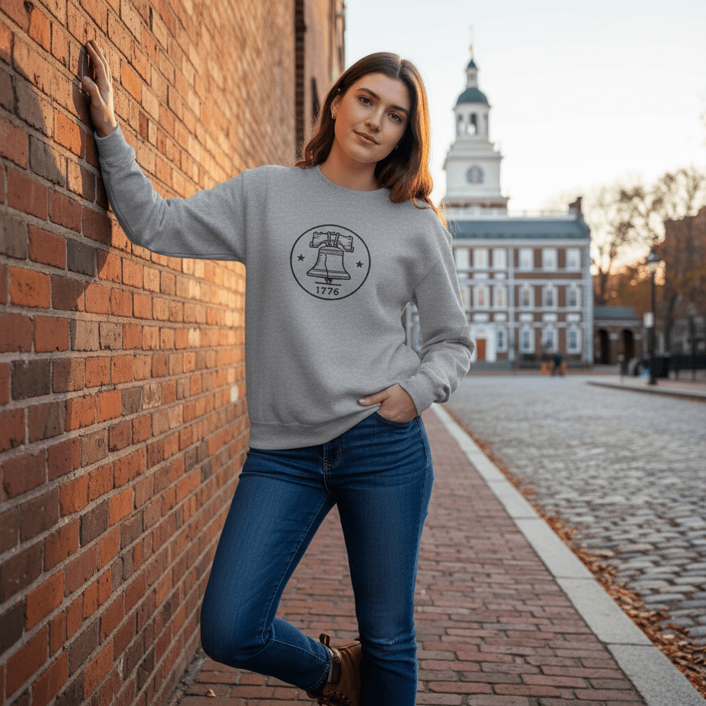 Liberty Bell 1776 Embroidered Sweatshirt