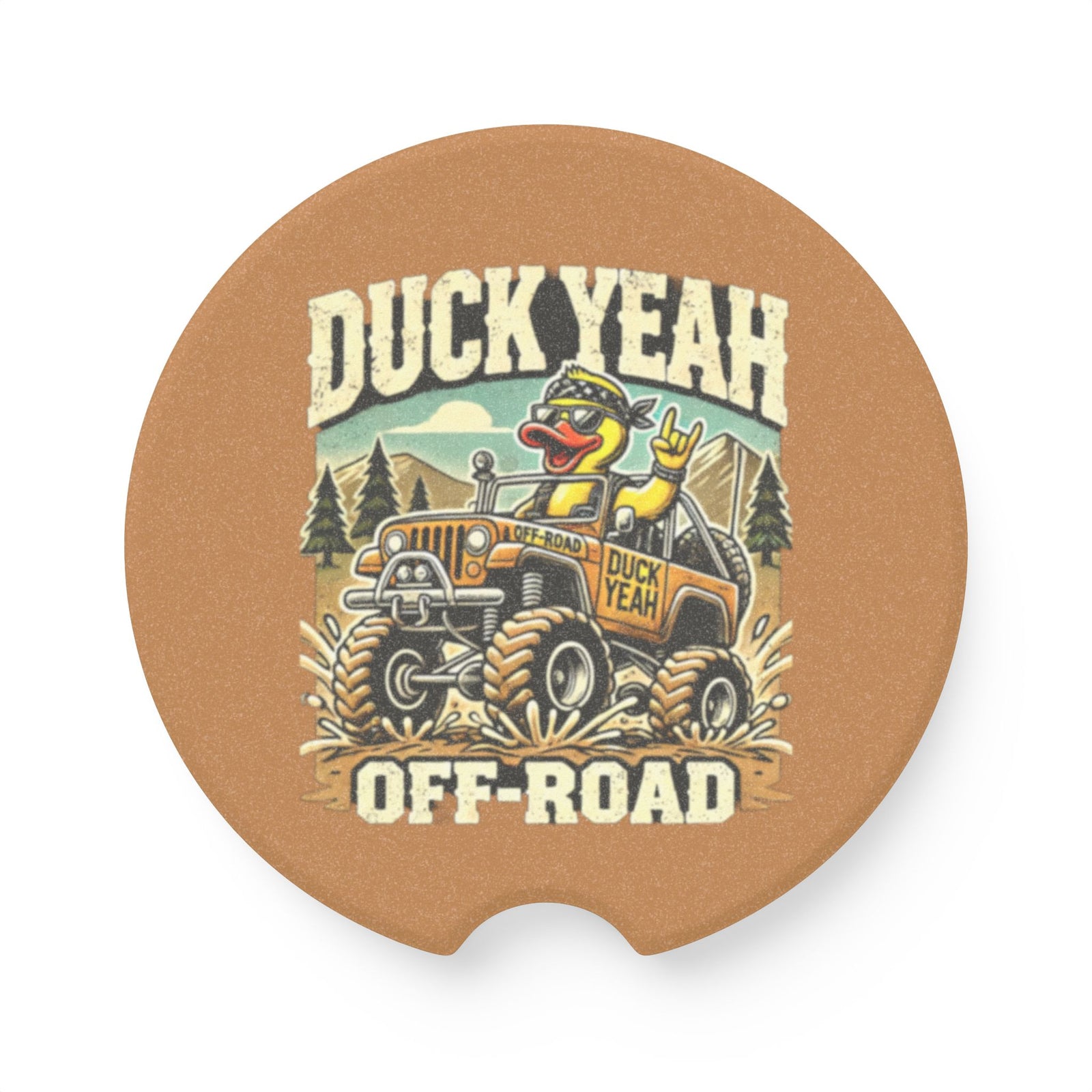 Duck Yeah Off-Road Car Coasters