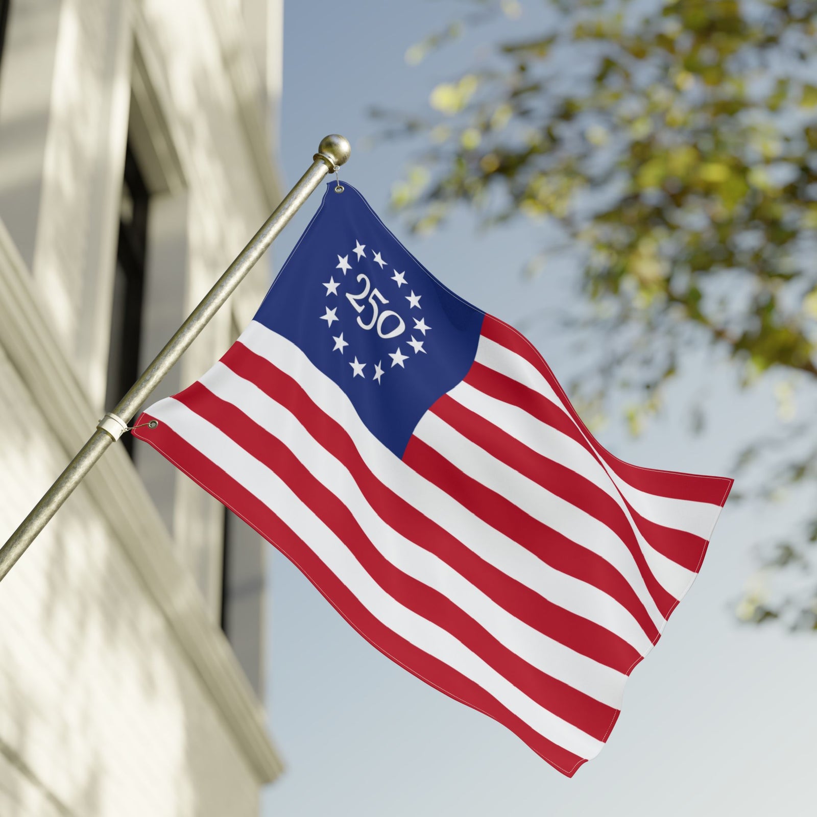 250th Anniversary Double-Sided American Flag - 4LibertyShop.com