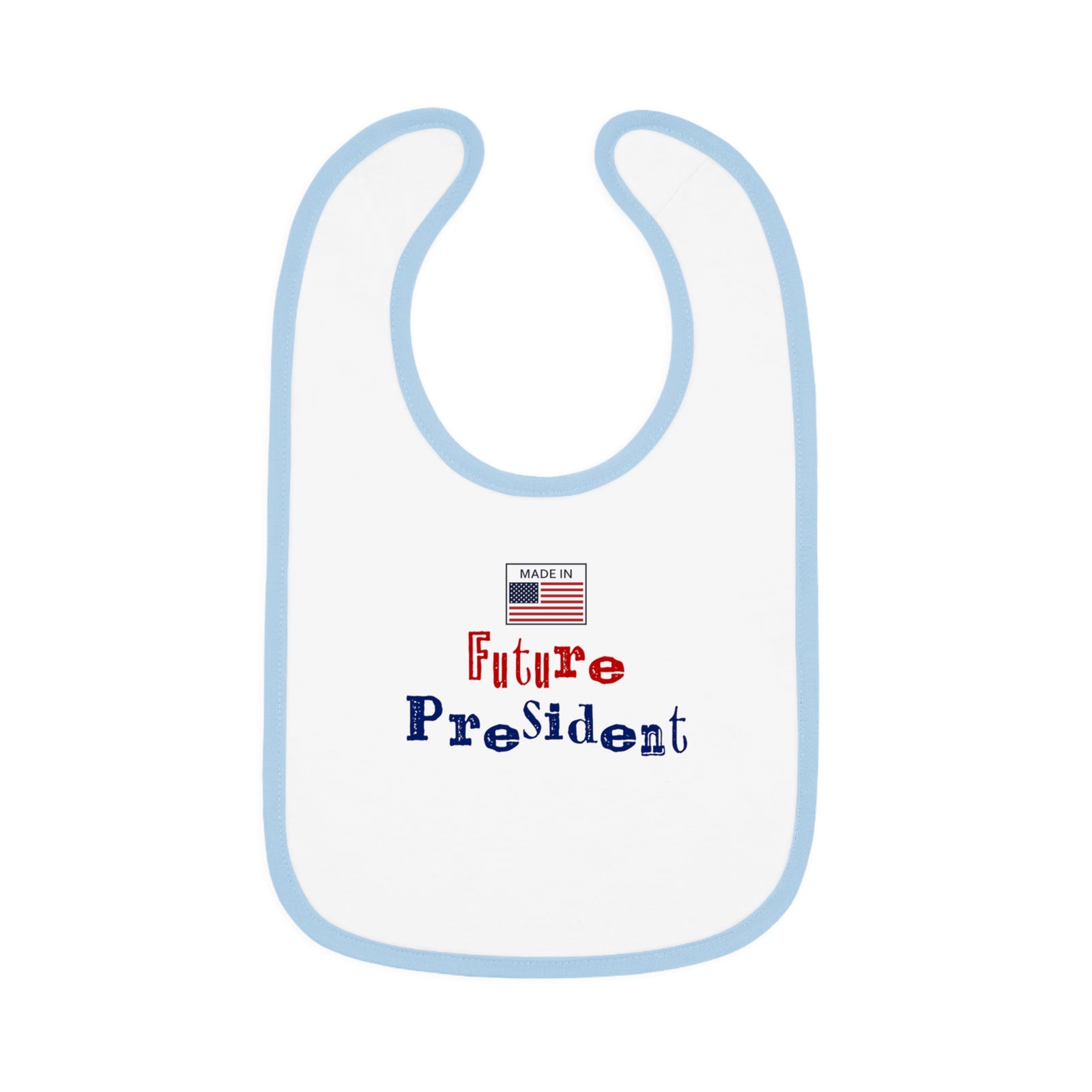 Future President Baby Contrast Trim Jersey Bib