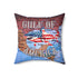 Walton & Johnson: Gulf of America Shark Square Pillow