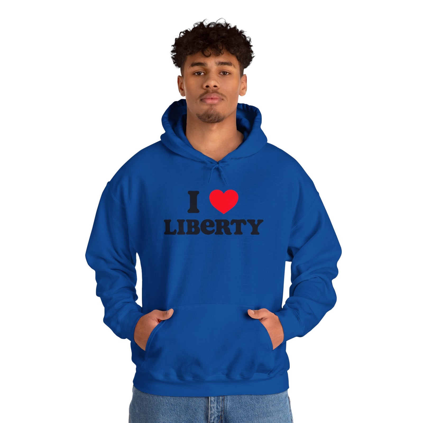 Judge Nap: I Heart Liberty Unisex Heavy Blend™ Hooded Sweatshirt