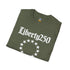 Liberty250 T-Shirt — Vintage Betsy Ross Star Circle Patriotic Tee - 4LibertyShop.com