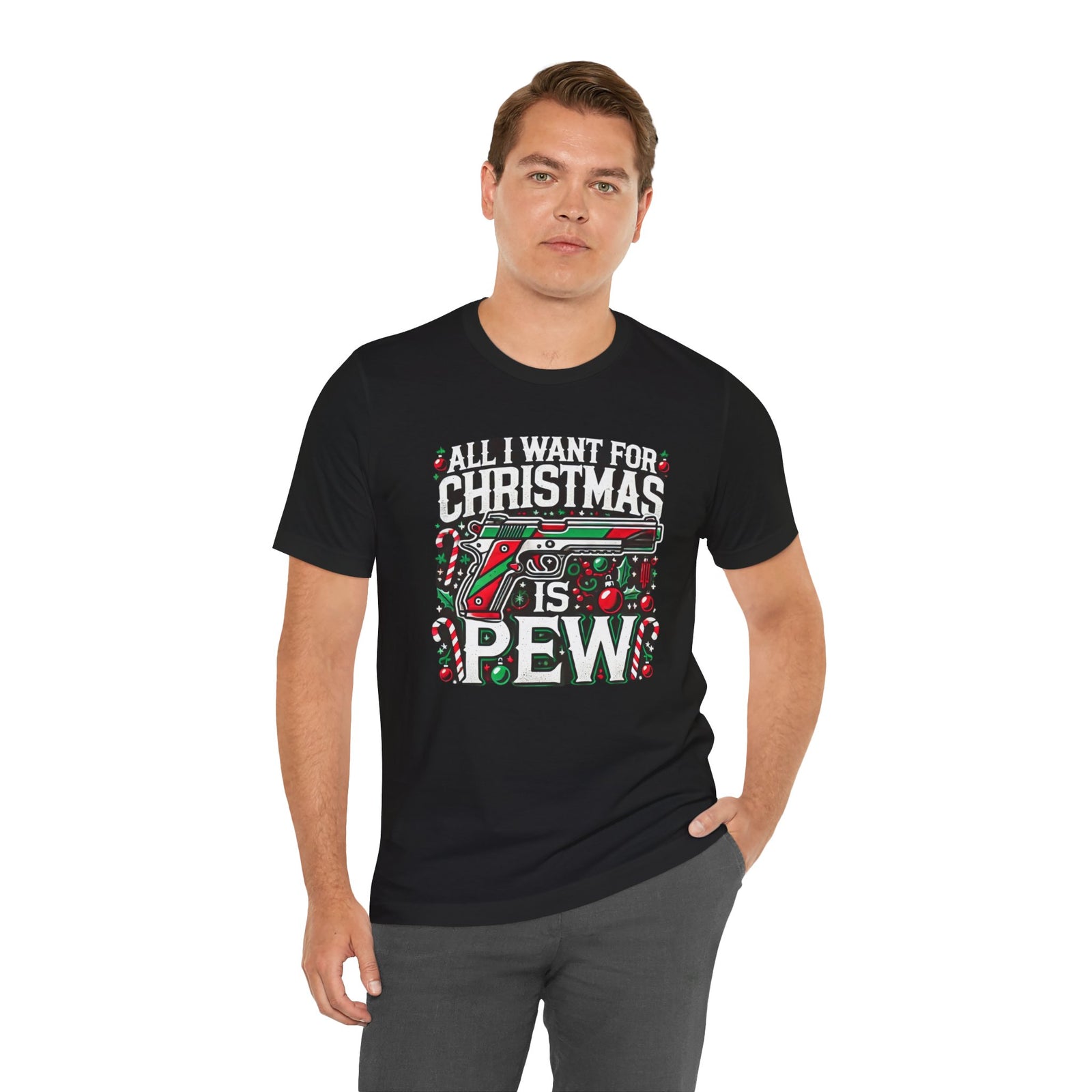 Walton & Johnson: All I Want For Christmas is Pew T-Shirt