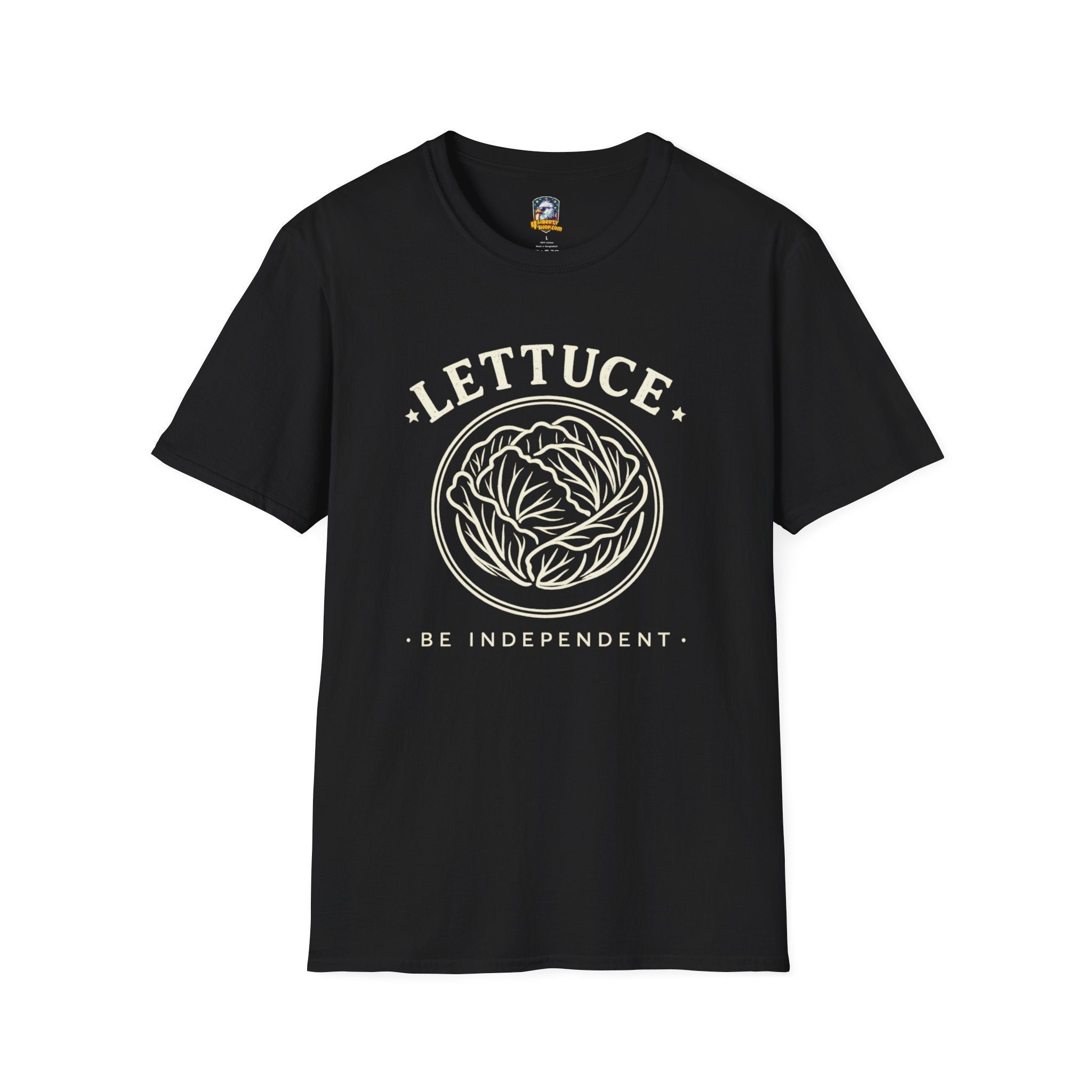 Lettuce Be Independent T-Shirt — Vintage Plant Graphic Tee - 4LibertyShop.com
