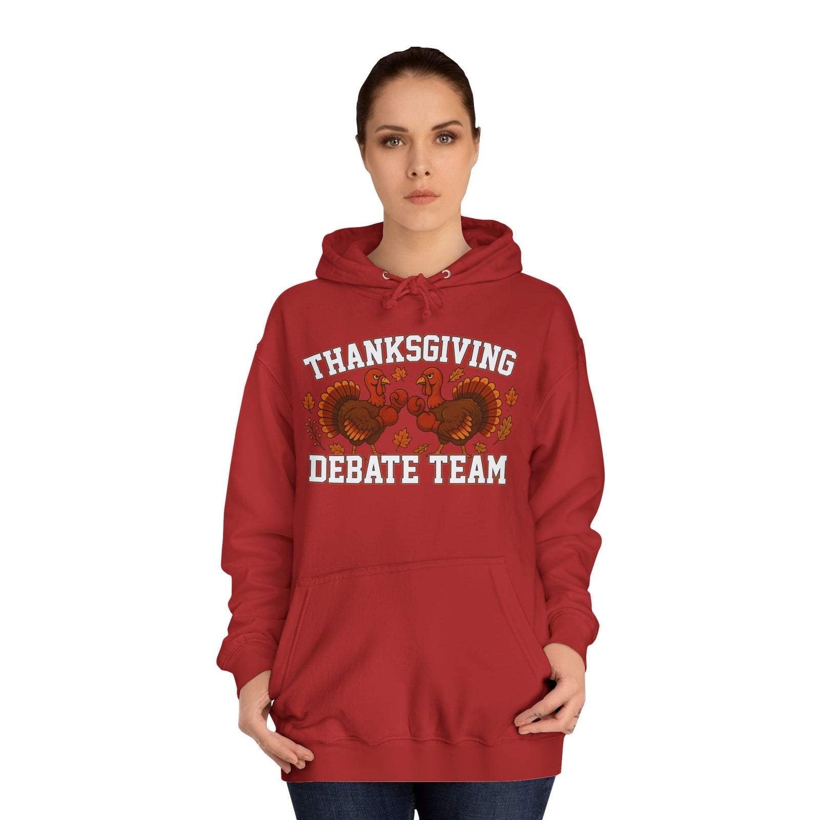 Thanksgiving Debate Team Unisex College Hoodie