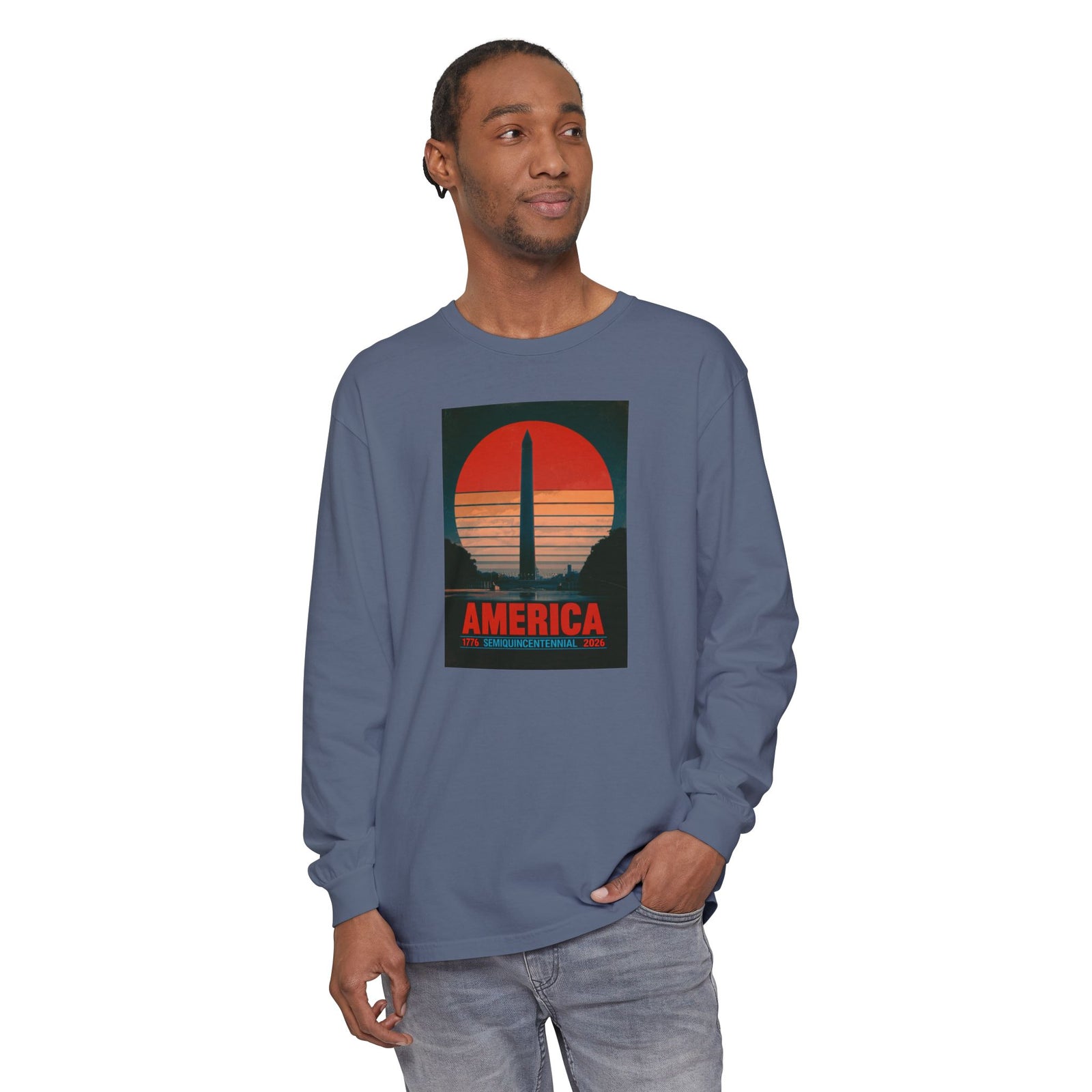 America 1776–2026 Semiquincentennial Long Sleeve T-Shirt - 4LibertyShop.com