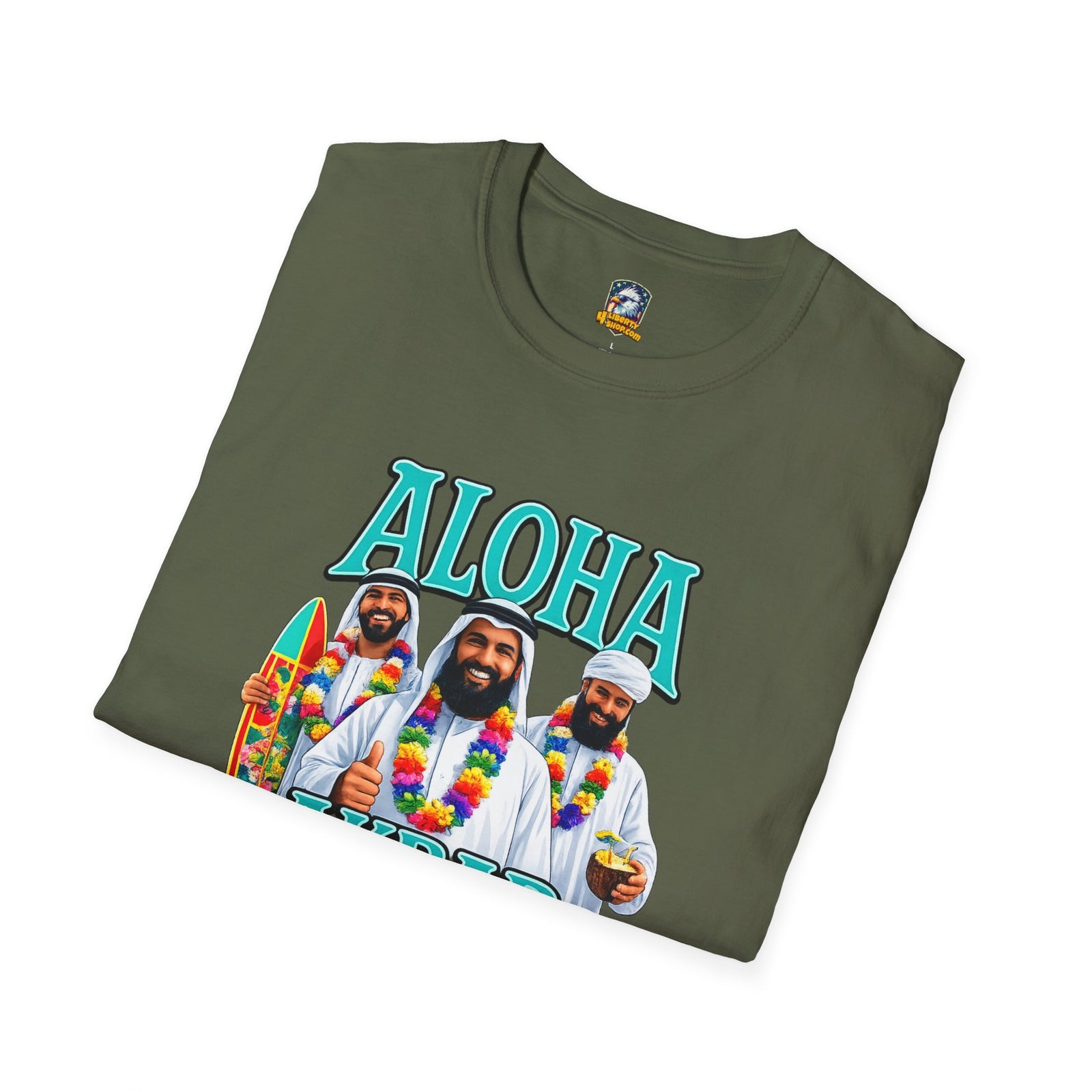 Walton & Johnson — Aloha Akbar T-Shirt — Retro Tropical Graphic Tee - 4LibertyShop.com