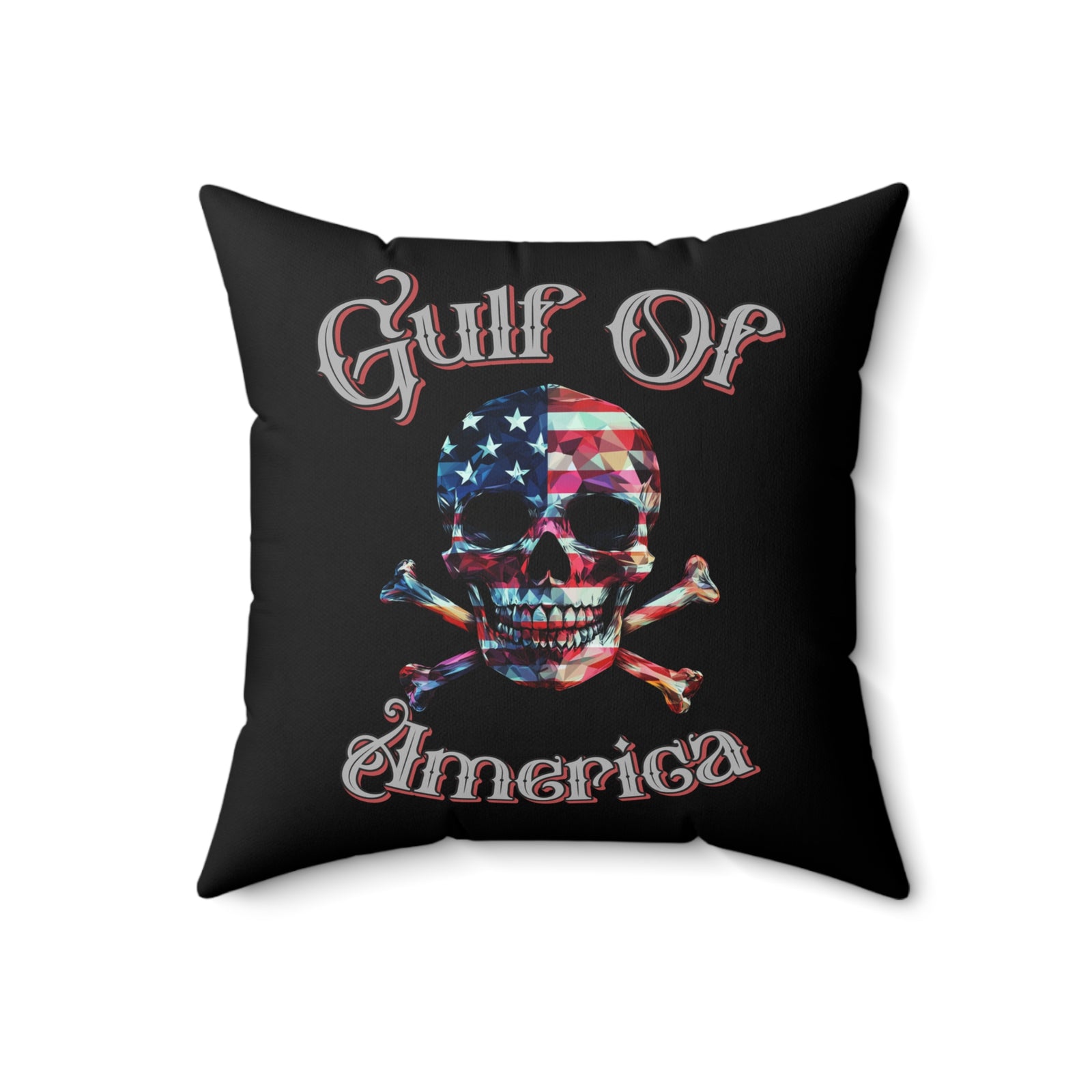 Walton & Johnson: Gulf of America Skull Pillow