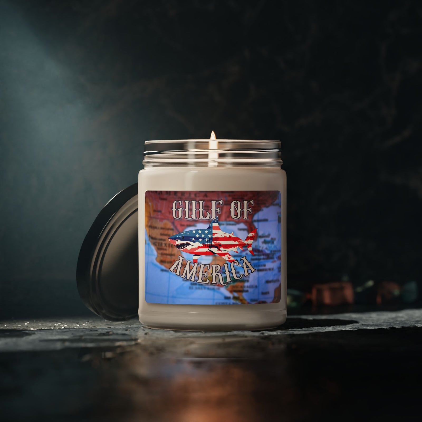 Gulf of America Shark Candle, 9oz