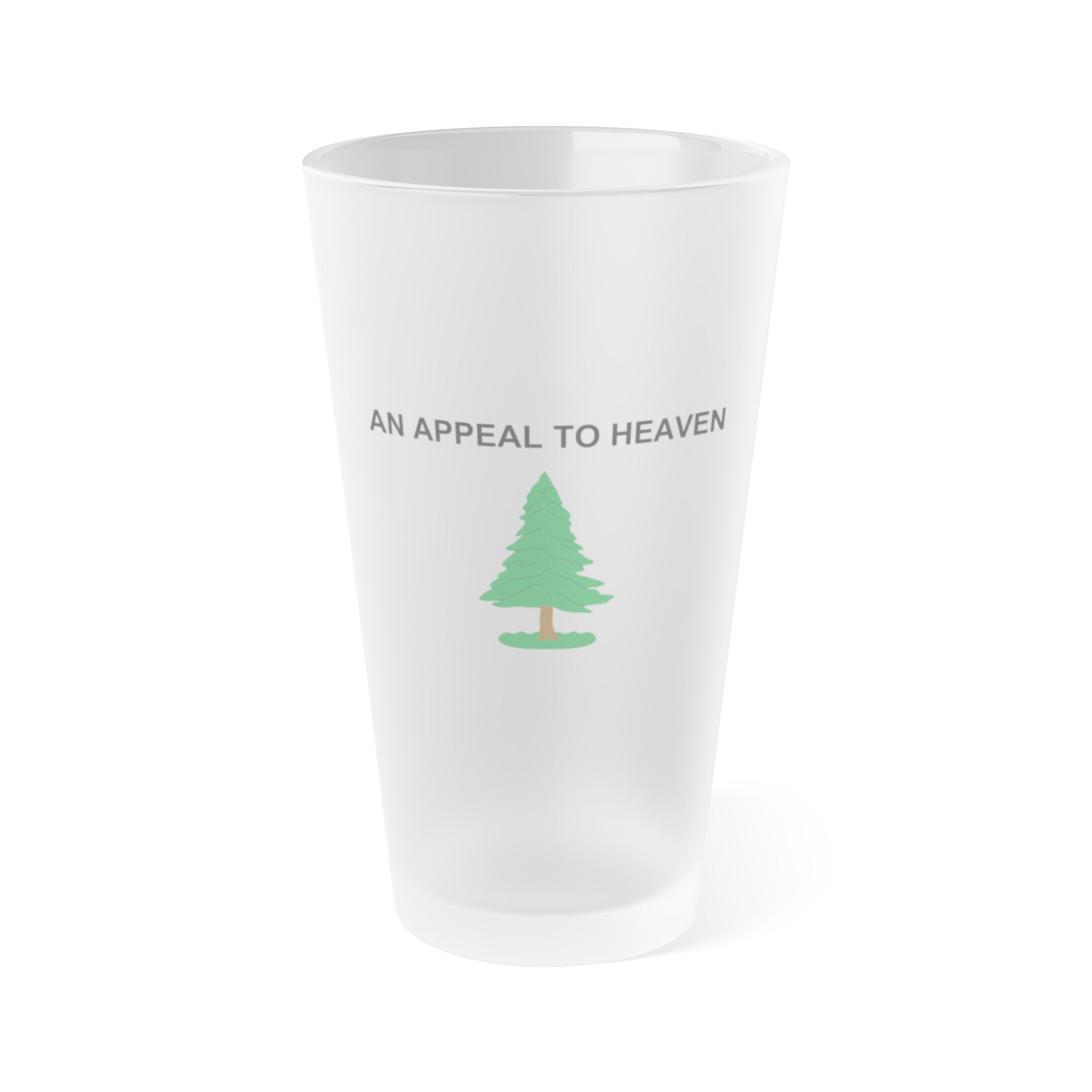 An Appeal To Heaven Frosted Pint Glass, 16oz