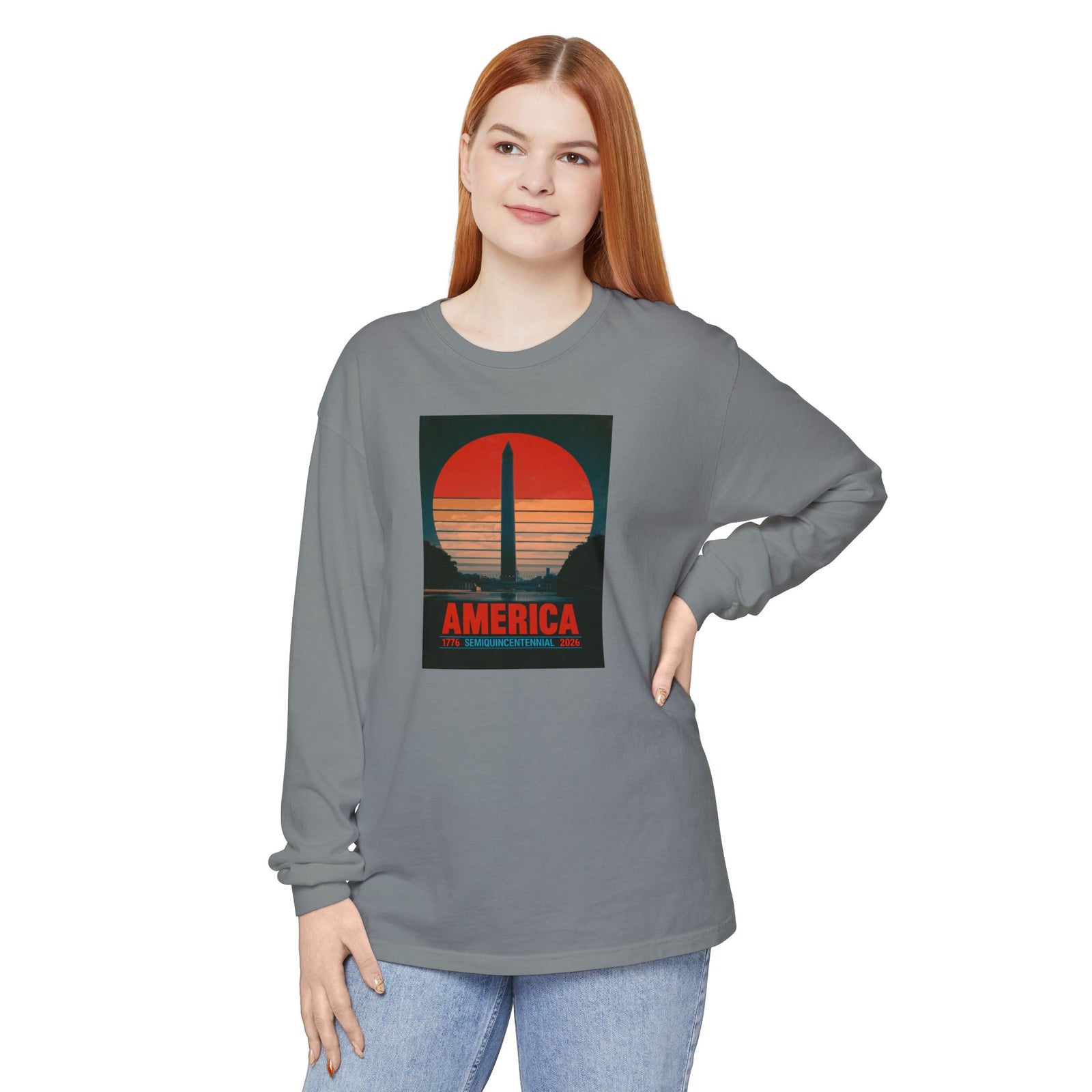 America 1776–2026 Semiquincentennial Long Sleeve T-Shirt - 4LibertyShop.com