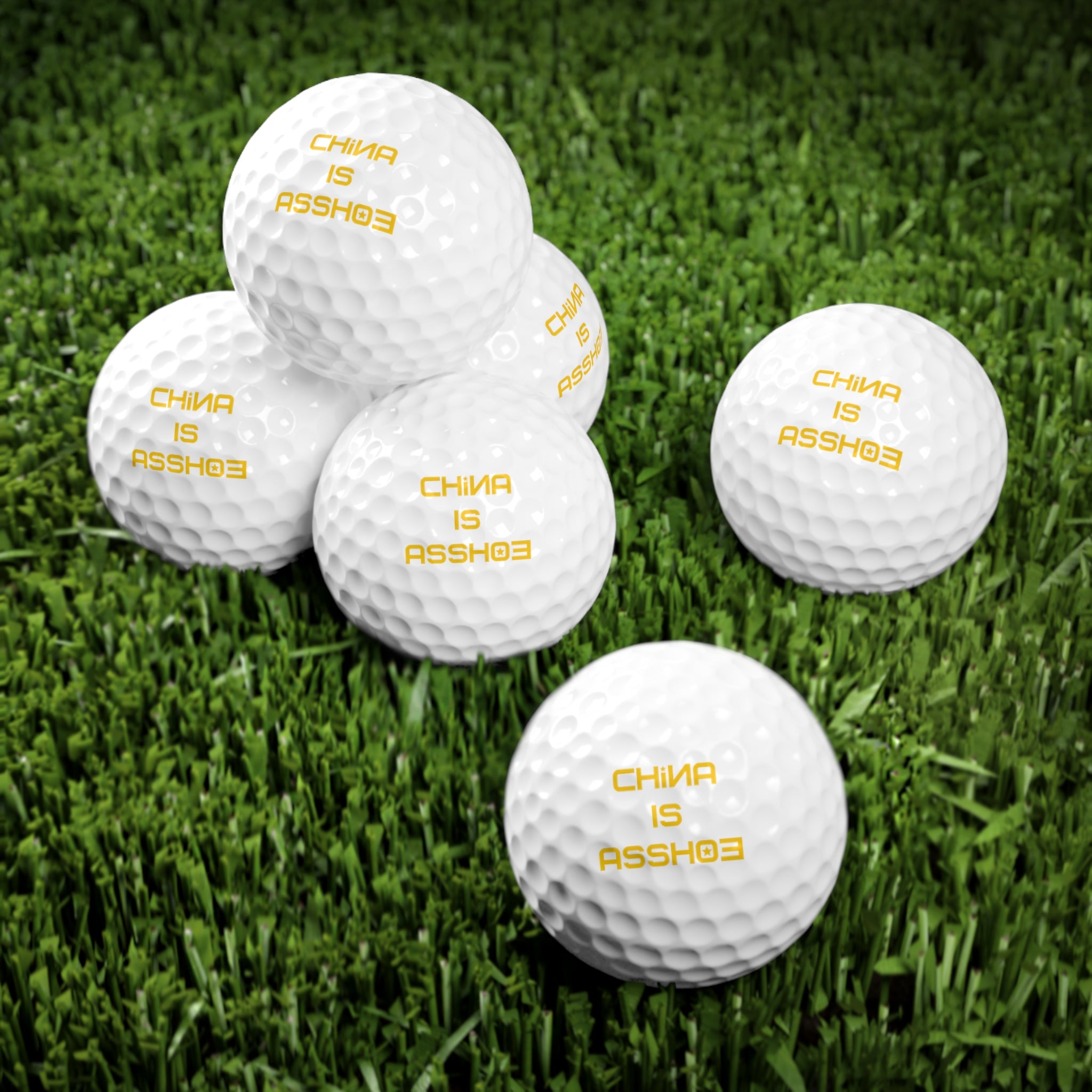 China is Asshoe Golf Balls, 6pcs